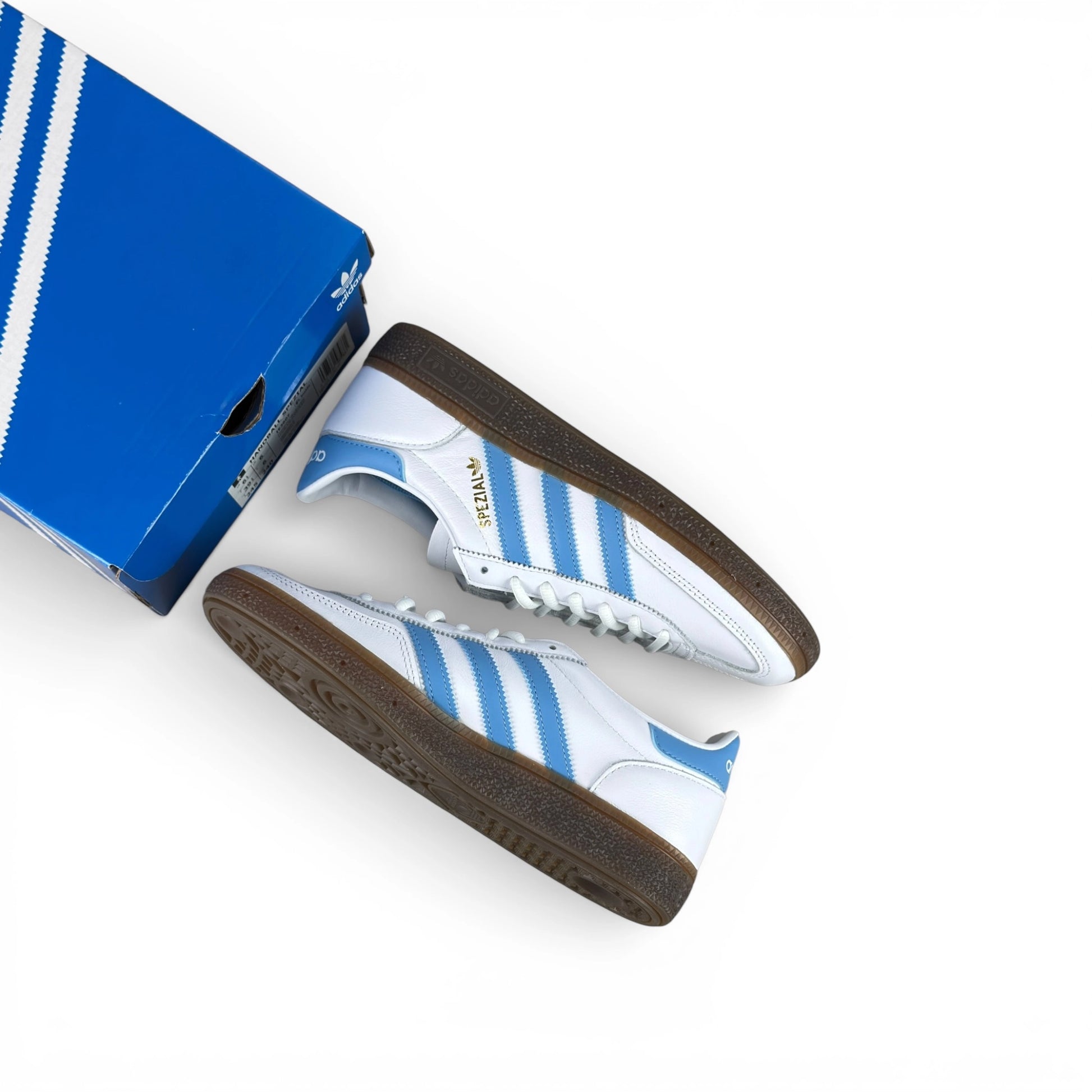 adidas Handball Spezial White Light Blue IE3607 – EU 39 1/3, brand new with original box