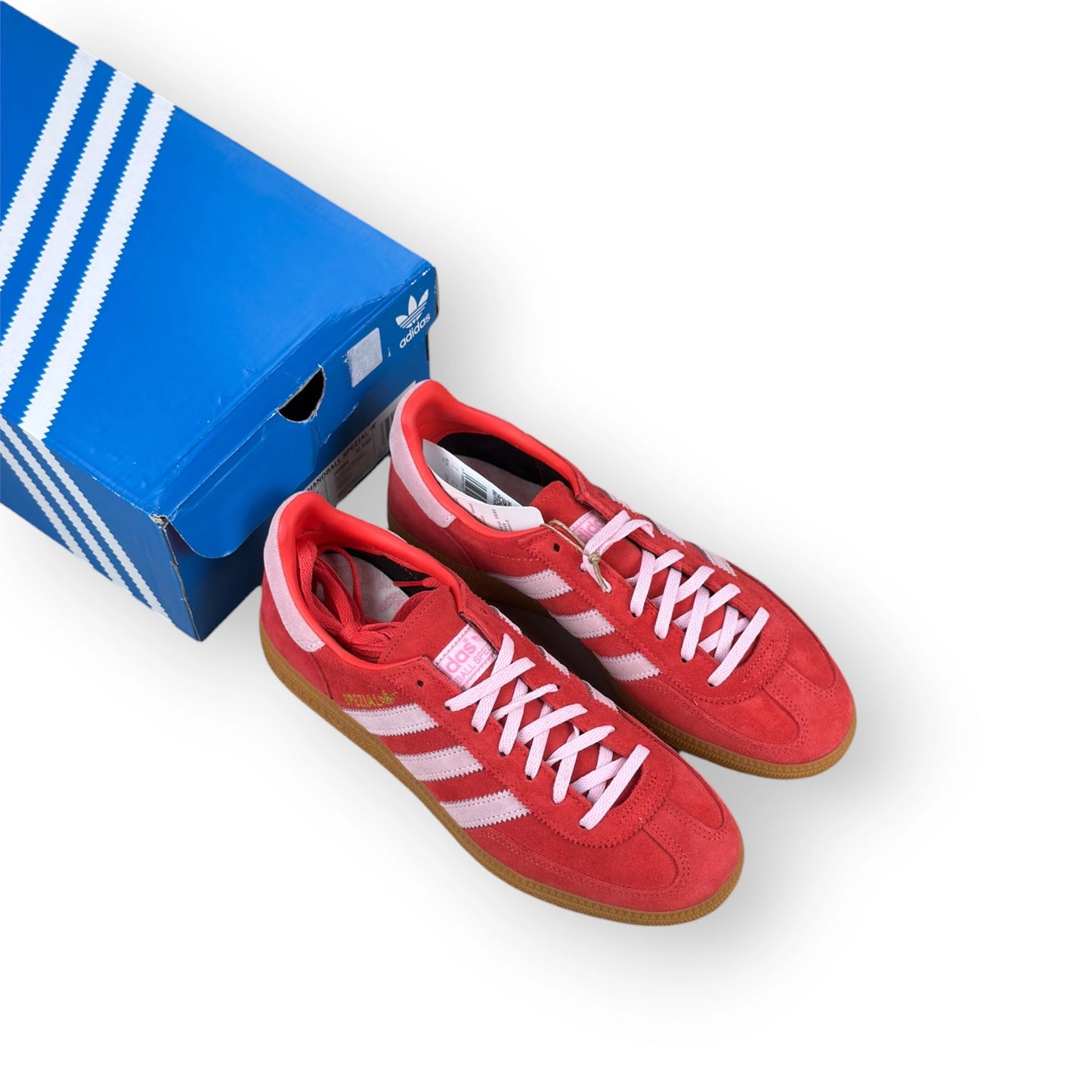 Adidas Handball Spezial Bright Red Clear Pink IE5894 – EU 40 2/3, brand new with original box