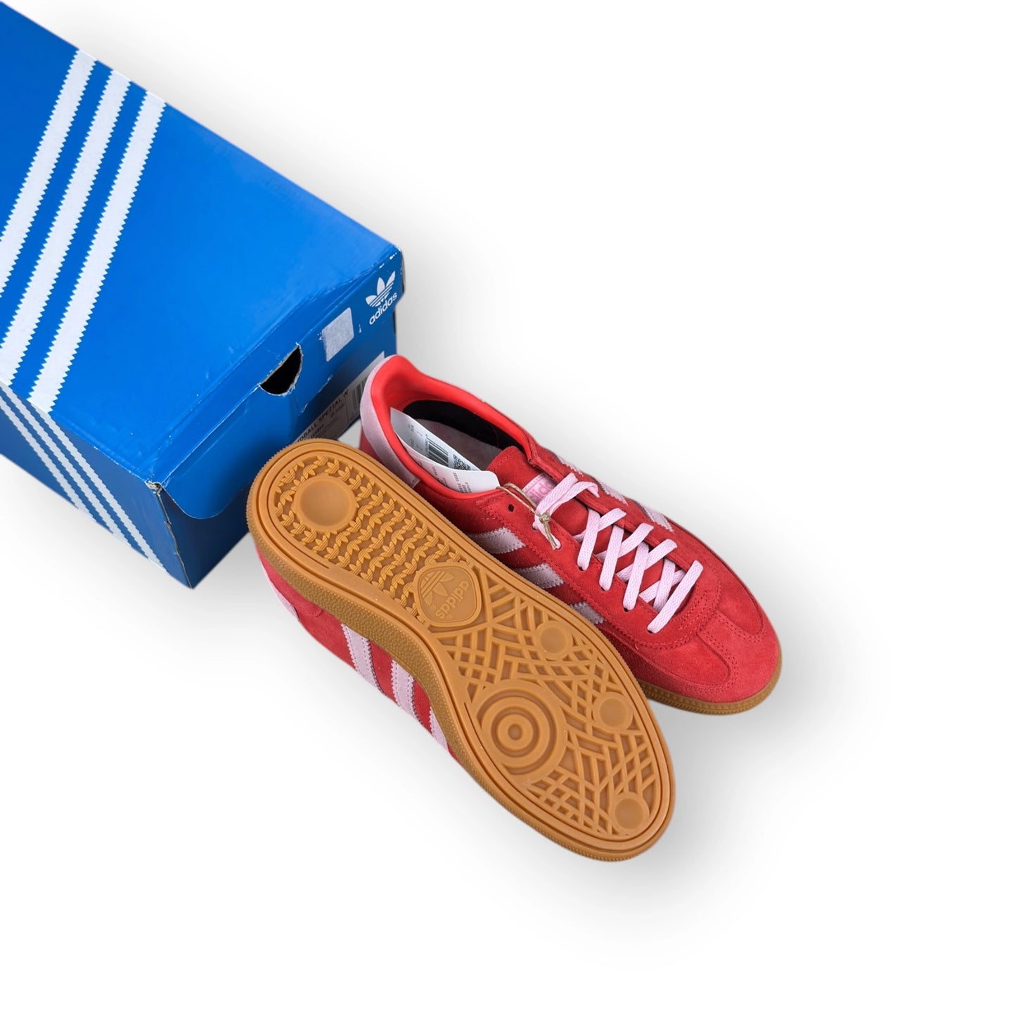 Adidas Handball Spezial Bright Red Clear Pink IE5894 – EU 40 2/3, brand new with original box
