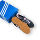 adidas Handball Spezial in black suede with pink 3-Stripes and vintage gum sole, women’s EU 39 1/3