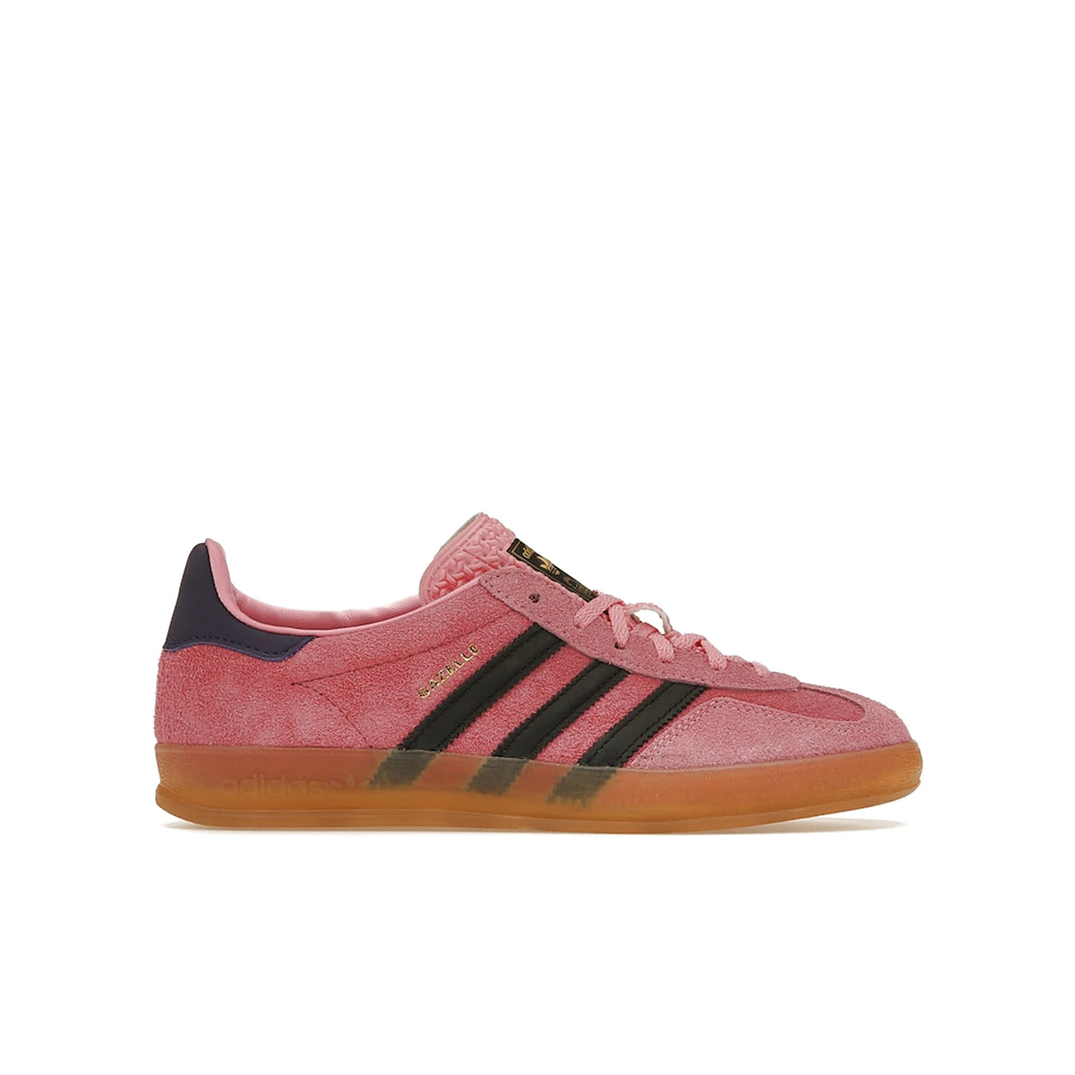 adidas Gazelle Indoor Bliss Pink women's sneakers in pink, black and purple suede