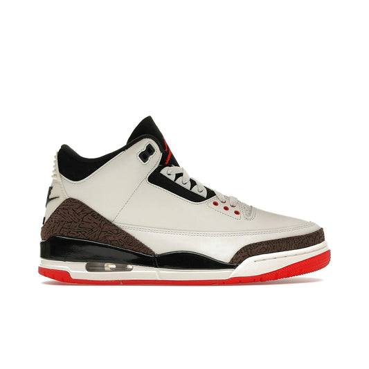 Jordan 3 Retro World's Best Dad in sail, black, university red, pale ivory and palomino leather