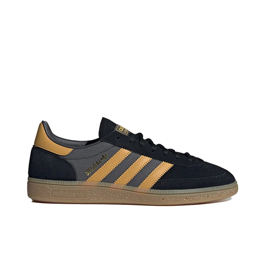adidas Handball Spezial in Core Black, Preloved Yellow and Grey suede