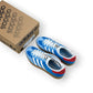 adidas Gazelle Indoor in Olympic Blue suede with white stripes and gum sole, EU 39 1/3, new with original box