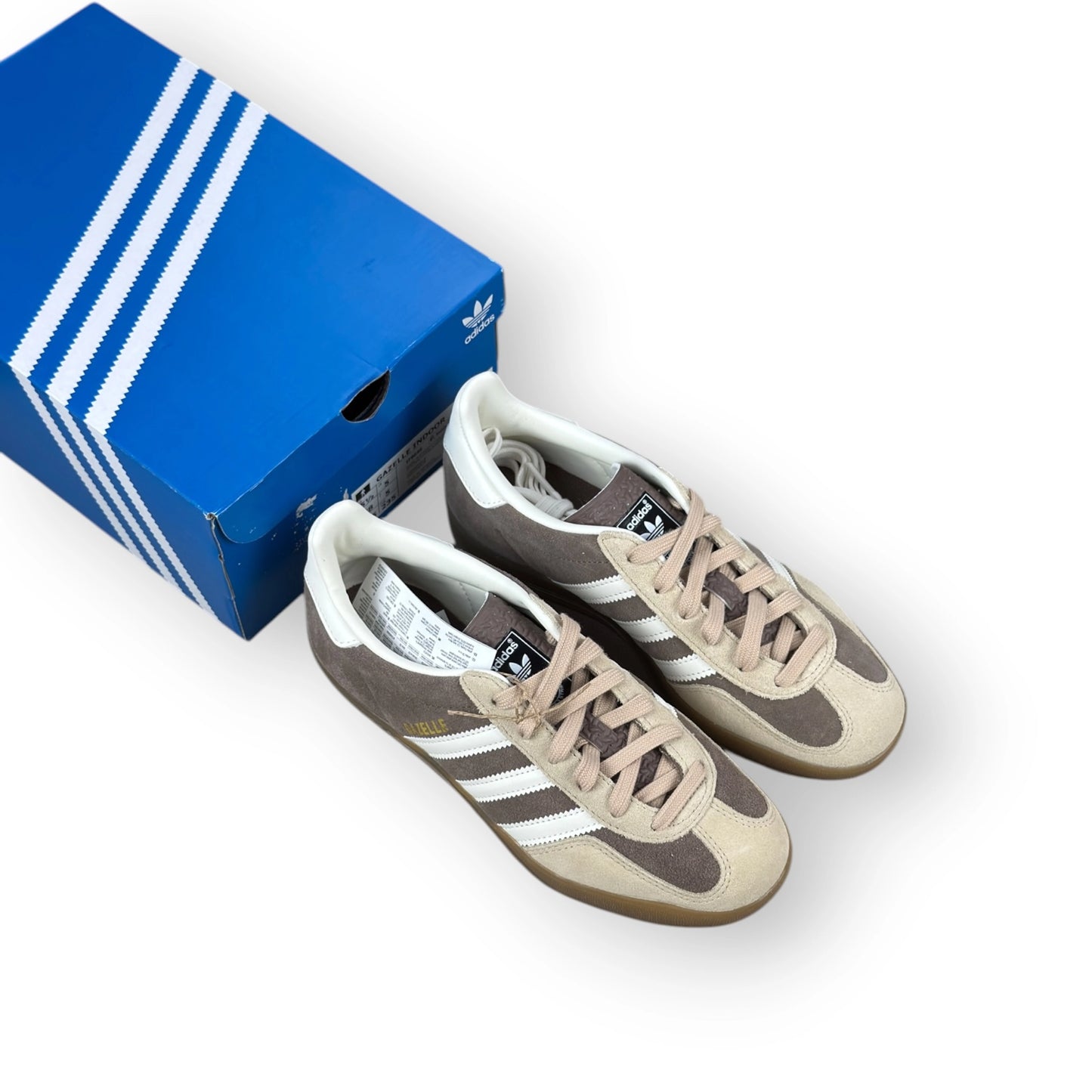 adidas Gazelle Indoor Earth Strata Magic Beige IF9646 – EU 38, brand new with original box