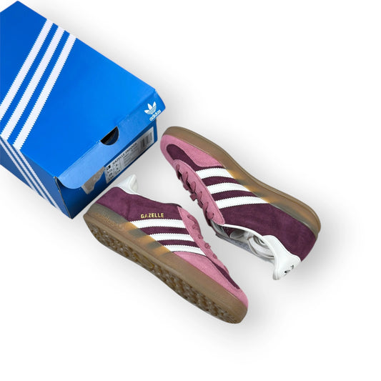 adidas Gazelle Indoor Maroon Preloved Crimson IF9647 – EU 38, brand new with original box