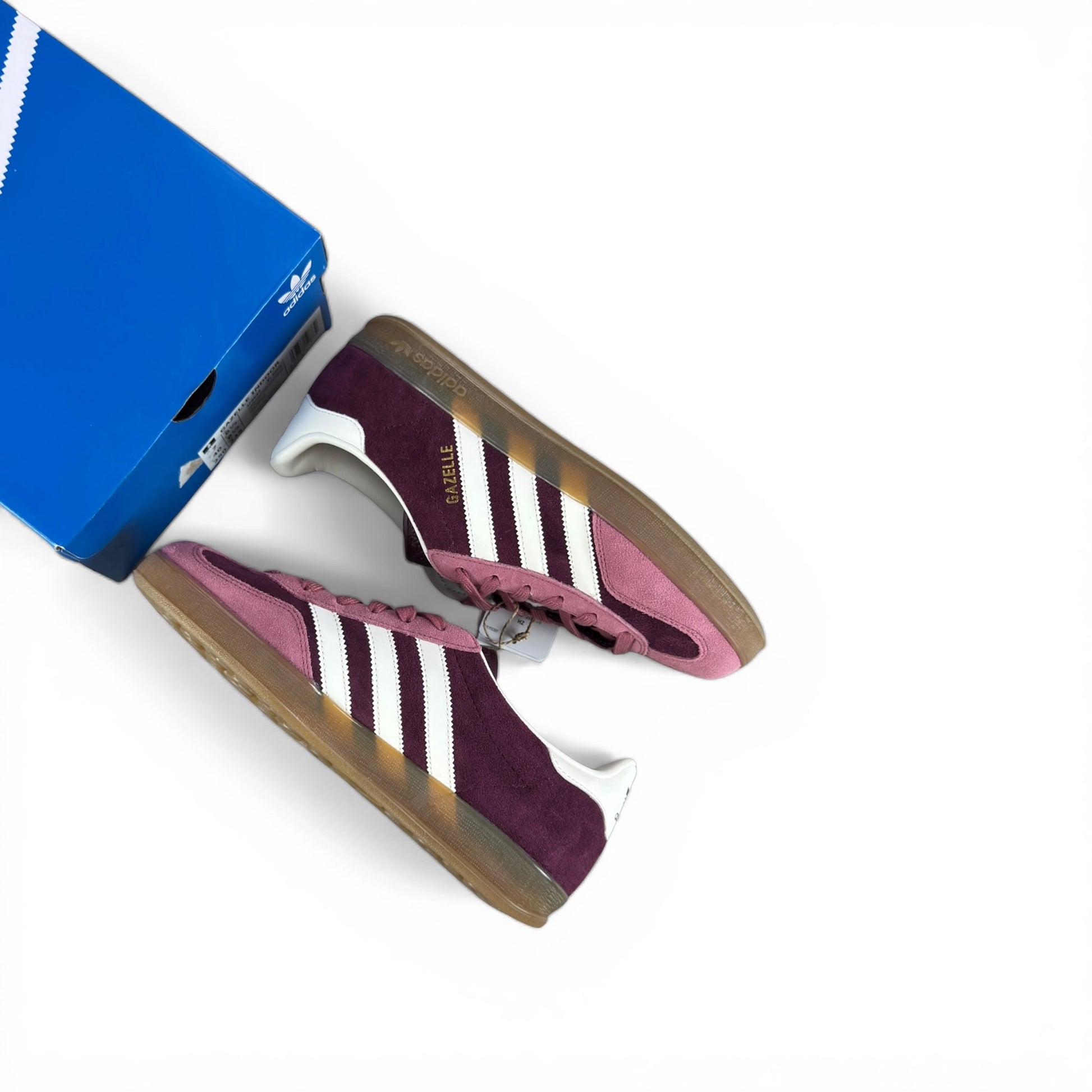 adidas Gazelle Indoor Maroon Preloved Crimson IF9647 – EU 40, brand new with original box