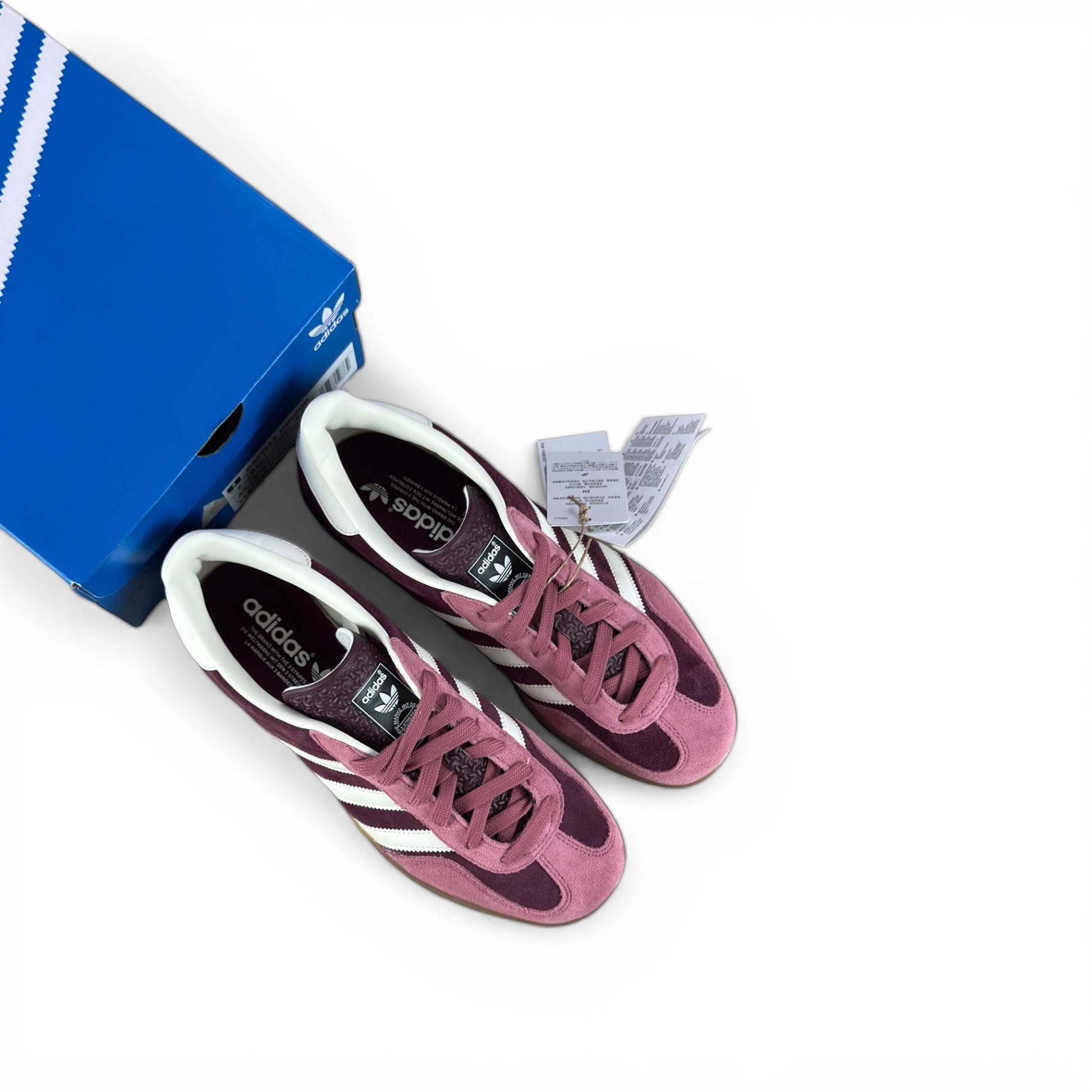 adidas Gazelle Indoor Maroon Preloved Crimson IF9647 – EU 40, brand new with original box