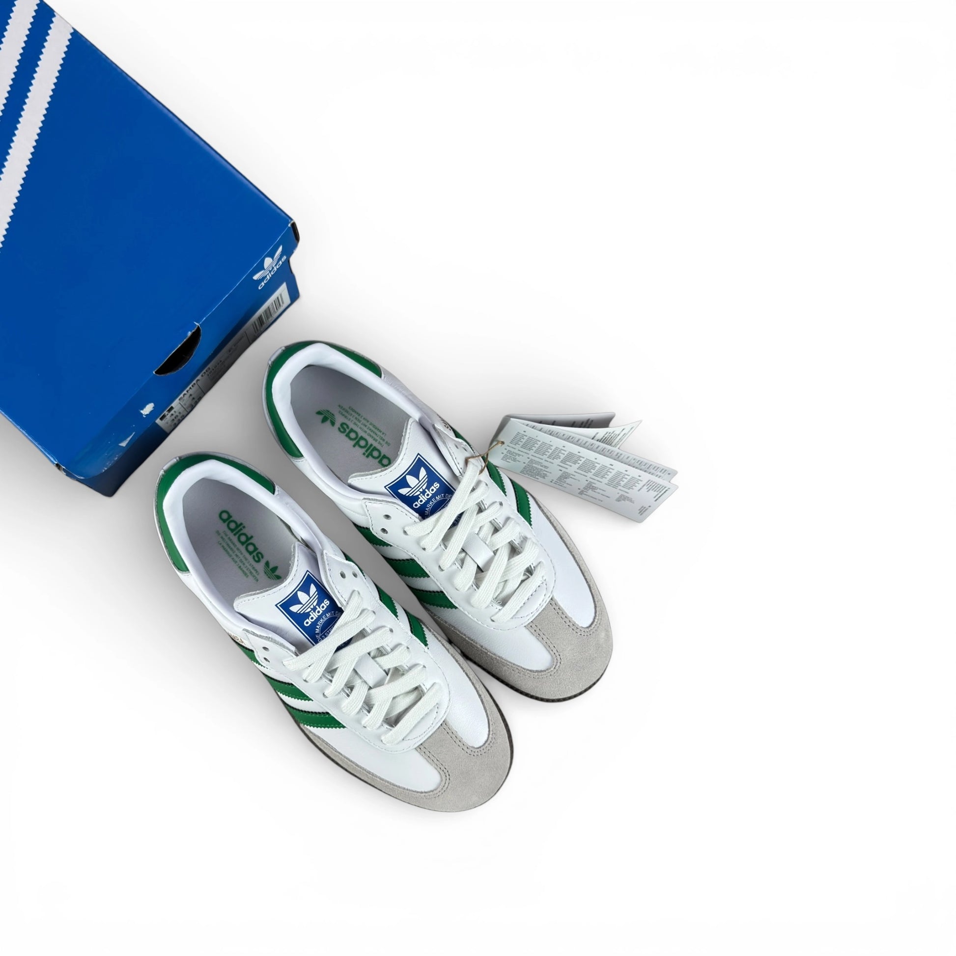 adidas Samba OG Footwear White Green IG1024 – EU 36 2/3, brand new with original box