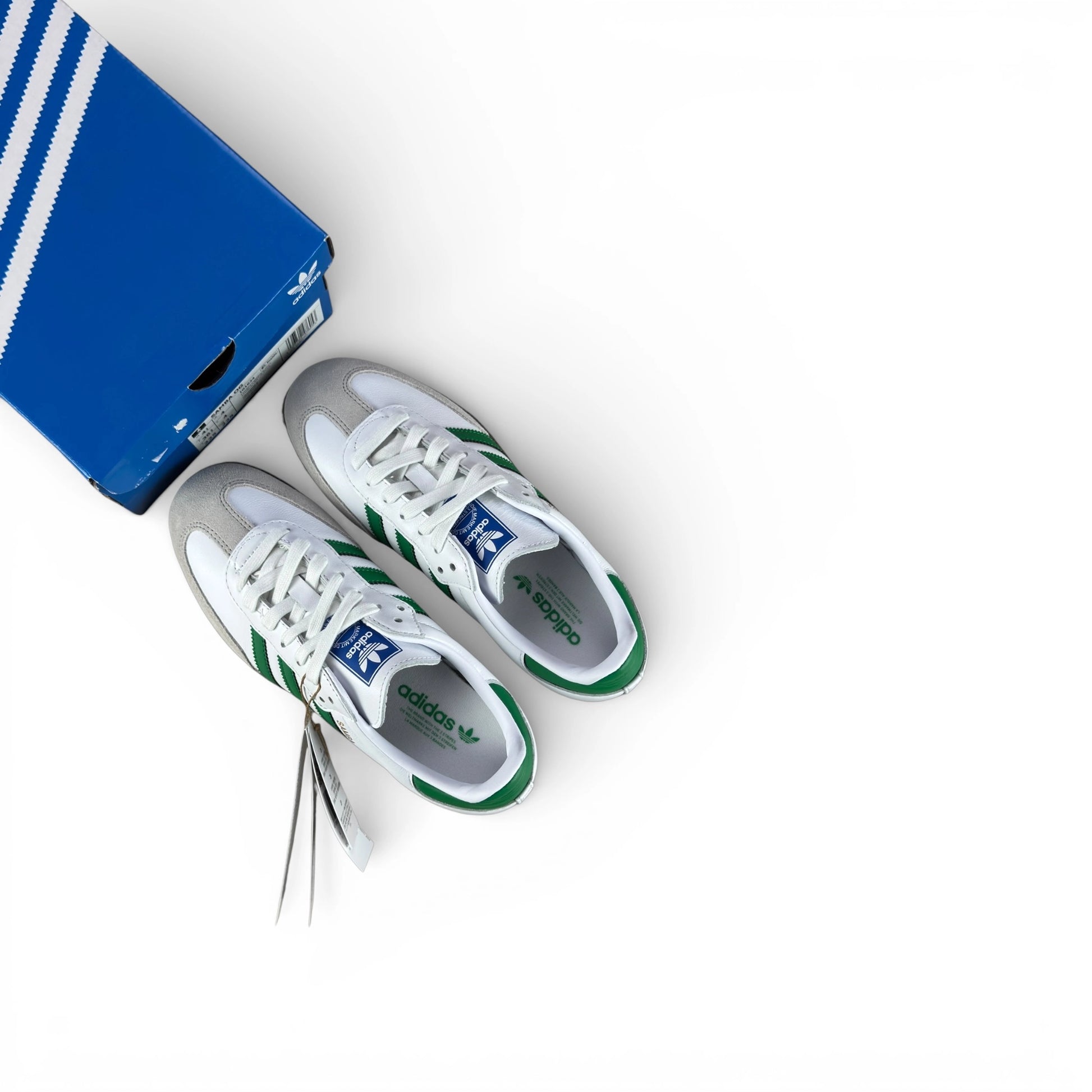 adidas Samba OG Footwear White Green IG1024 – EU 36 2/3, brand new with original box