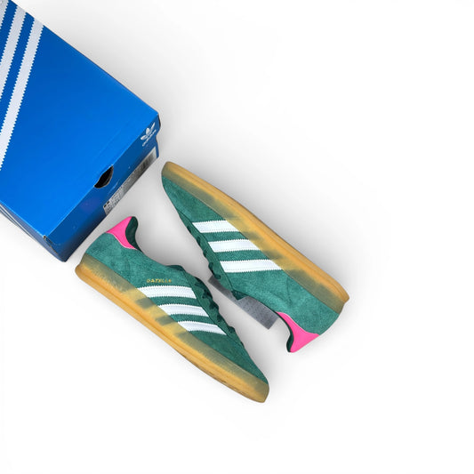 adidas Gazelle Indoor Collegiate Green Lucid Pink (Women’s) – size EU 41 1/3, brand new with original box