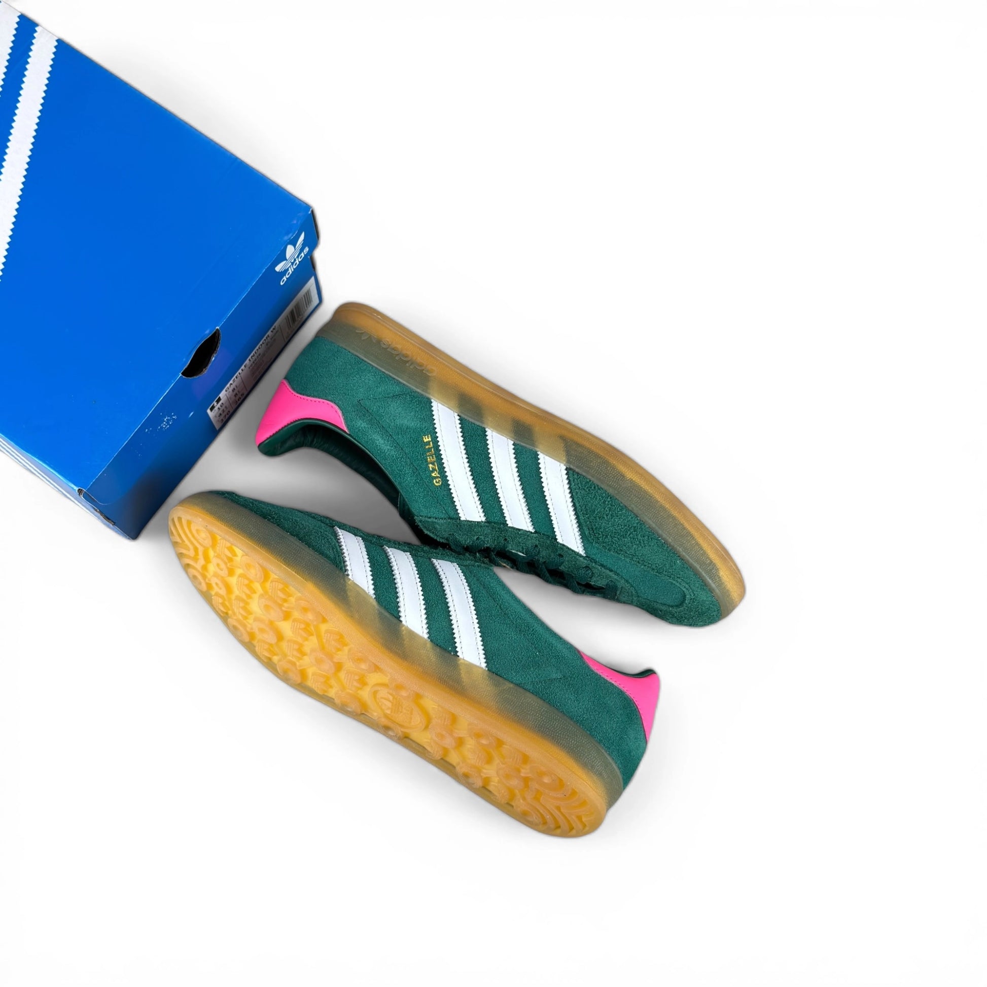adidas Gazelle Indoor Collegiate Green Lucid Pink (Women’s) – size EU 42⅔, brand new with original box