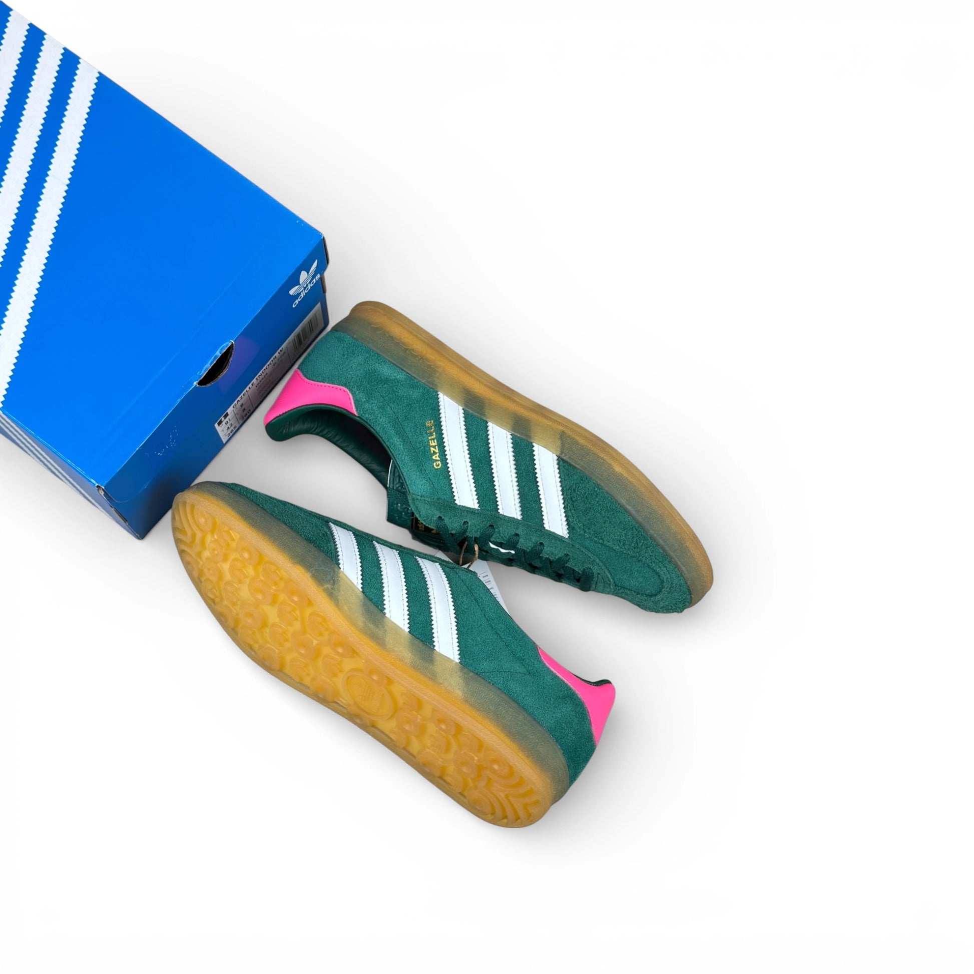 adidas Gazelle Indoor Collegiate Green Lucid Pink (Women’s) – size EU 42, brand new with original box