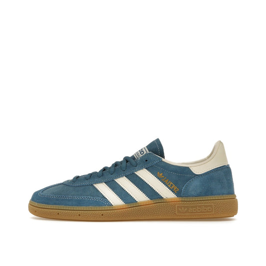 Adidas Handball Spezial sneakers, side view, model IG6194, core blue, cream white, gum sole.