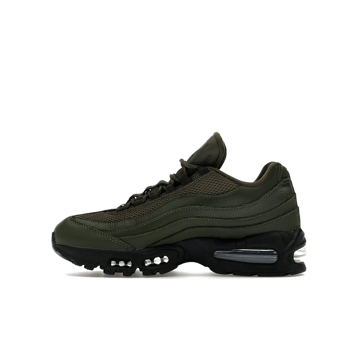 Nike Air Max 95 Big Bubble Cargo Khaki with leather, medium olive accents – image 3 of 4