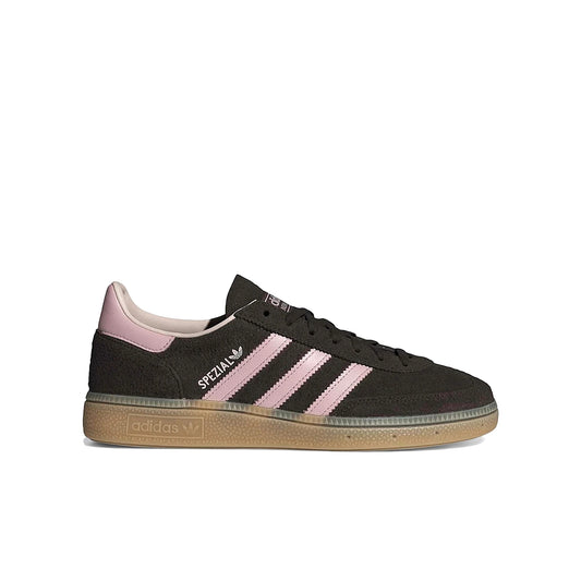 adidas Handball Spezial women's shoes in Aurora Coffee, Sandy Pink suede with gum sole