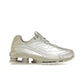 Nike Shox Ride 2 PRM Metallic Silver and Khaki leather sneaker