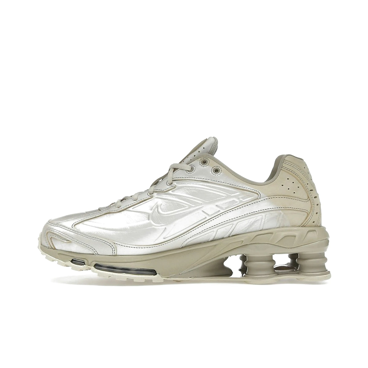 Nike Shox Ride 2 PRM Metallic Silver and Khaki leather sneaker – image 3 of 4