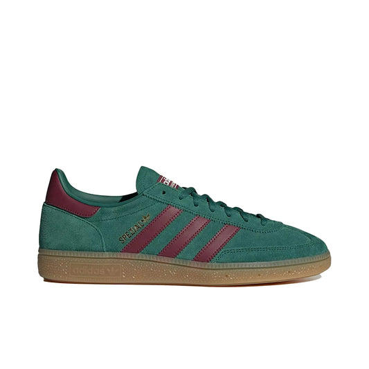 adidas Handball Spezial in Collegiate Green, Shadow Red, Off White leather