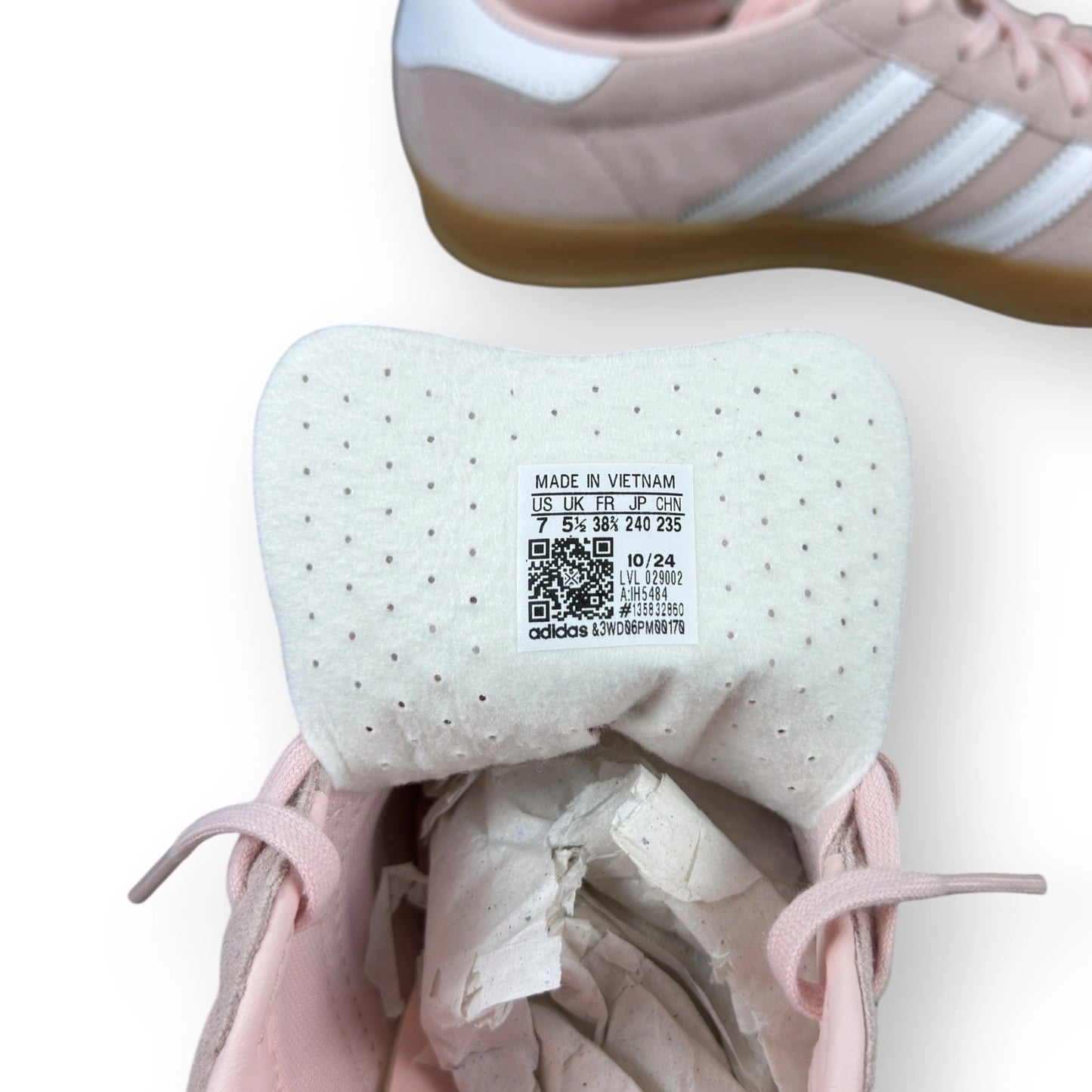 adidas Gazelle Indoor Sandy Pink (Women’s) IH5484 – EU 38 2/3, brand new with full original box