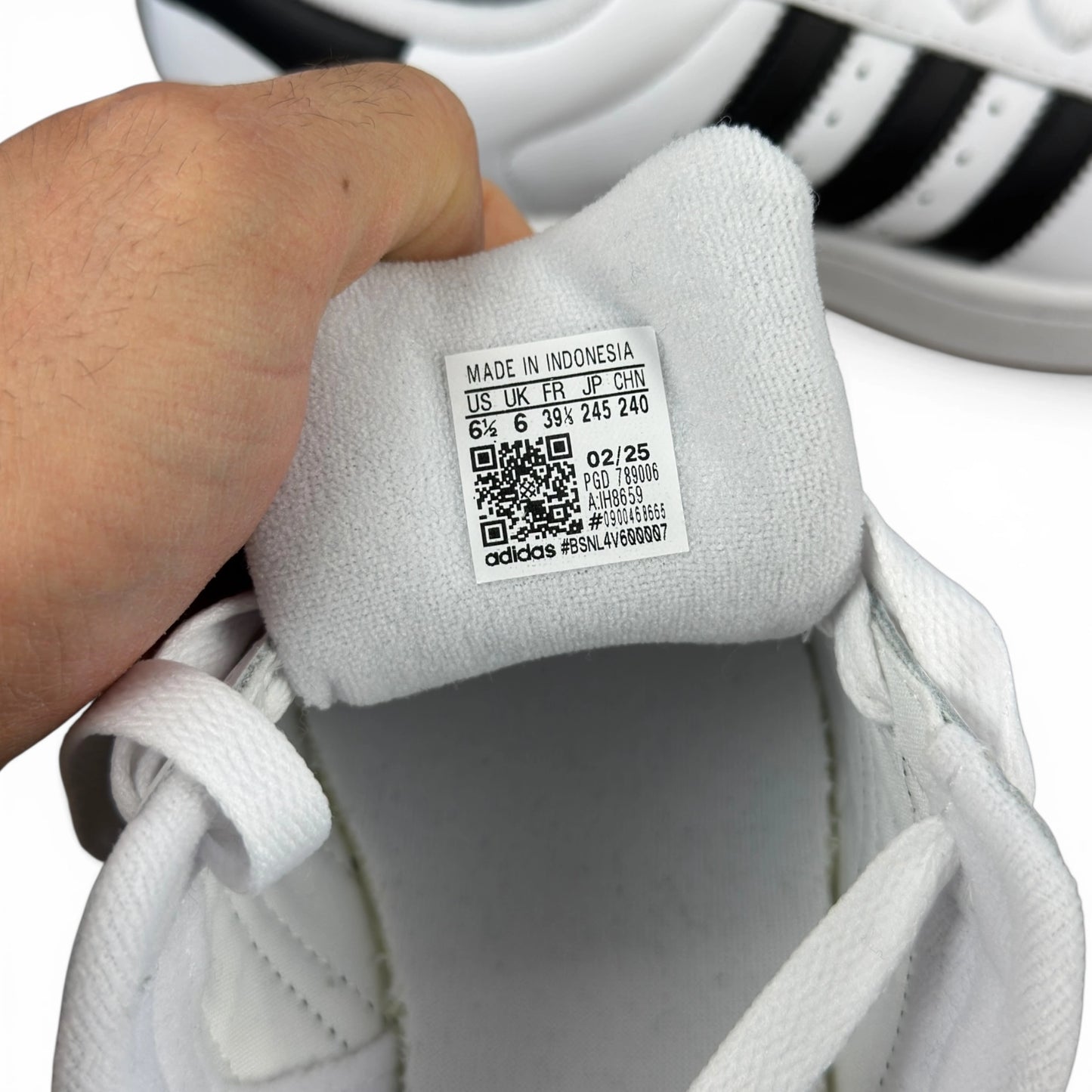 adidas Superstar II White Black IH8659 – EU 39 1/3, brand new with original box