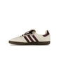 adidas Samba LT women's shoe in cream white, maroon and gold metallic leather and denim – image 3 of 4