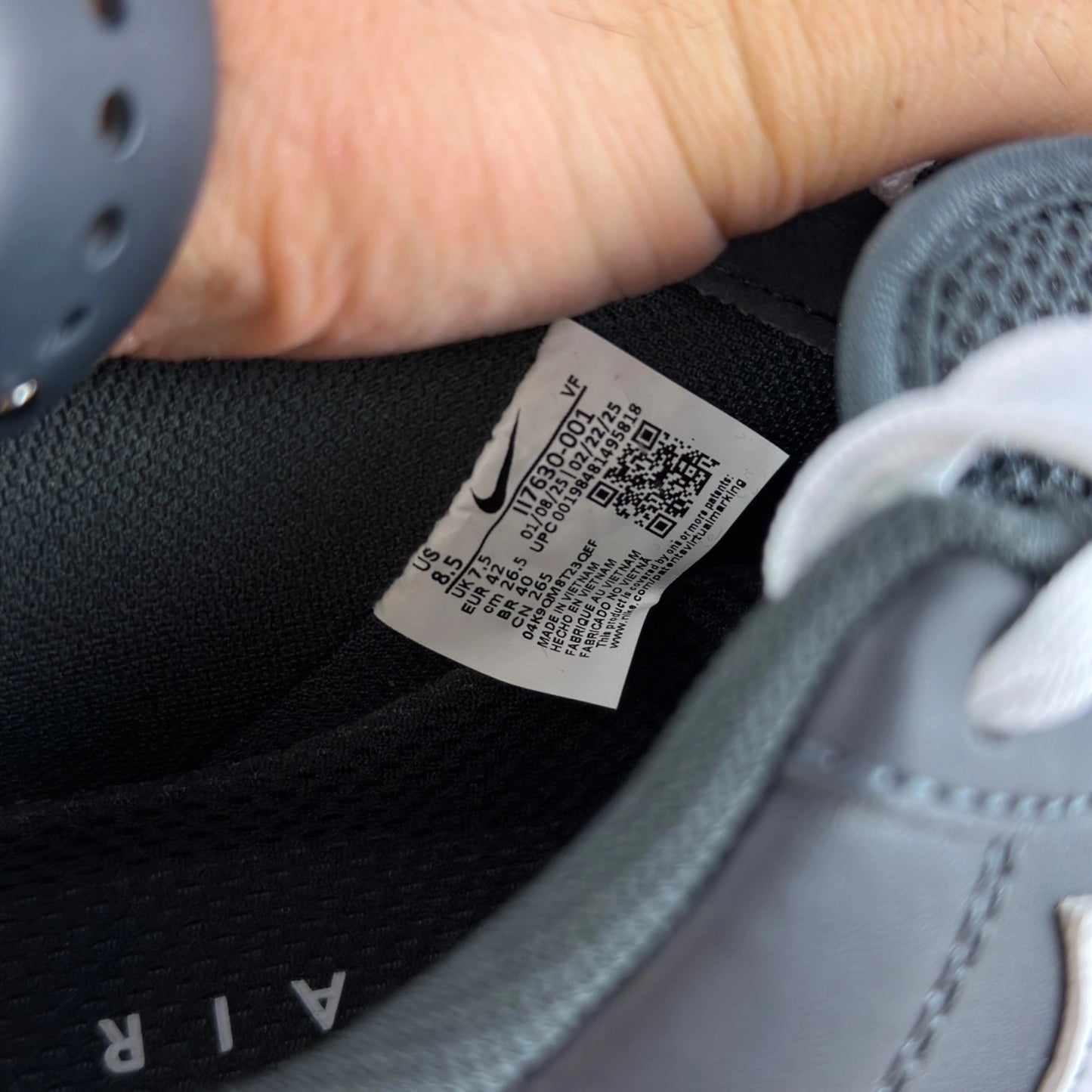 Nike Air Force 1 Low ’07 LV8 Anthracite Gum II7630-001 – EU 42, brand new with original box