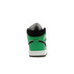 Nike Jordan 1 Mid SE in Summit White, Lucky Green, University Gold, Black, leather – image 4 of 4
