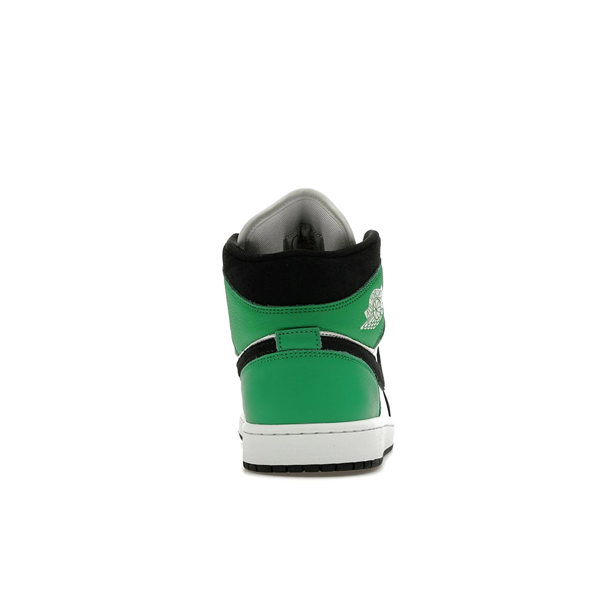 Nike Jordan 1 Mid SE in Summit White, Lucky Green, University Gold, Black, leather – image 4 of 4