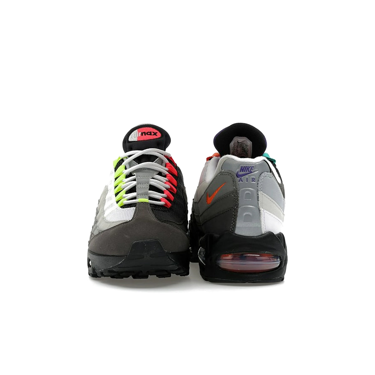 Nike Air Max 95 Premium Greedy in black and volt‑safety orange leather – image 2 of 4
