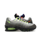 Nike Air Max 95 Premium Greedy in black and volt‑safety orange leather