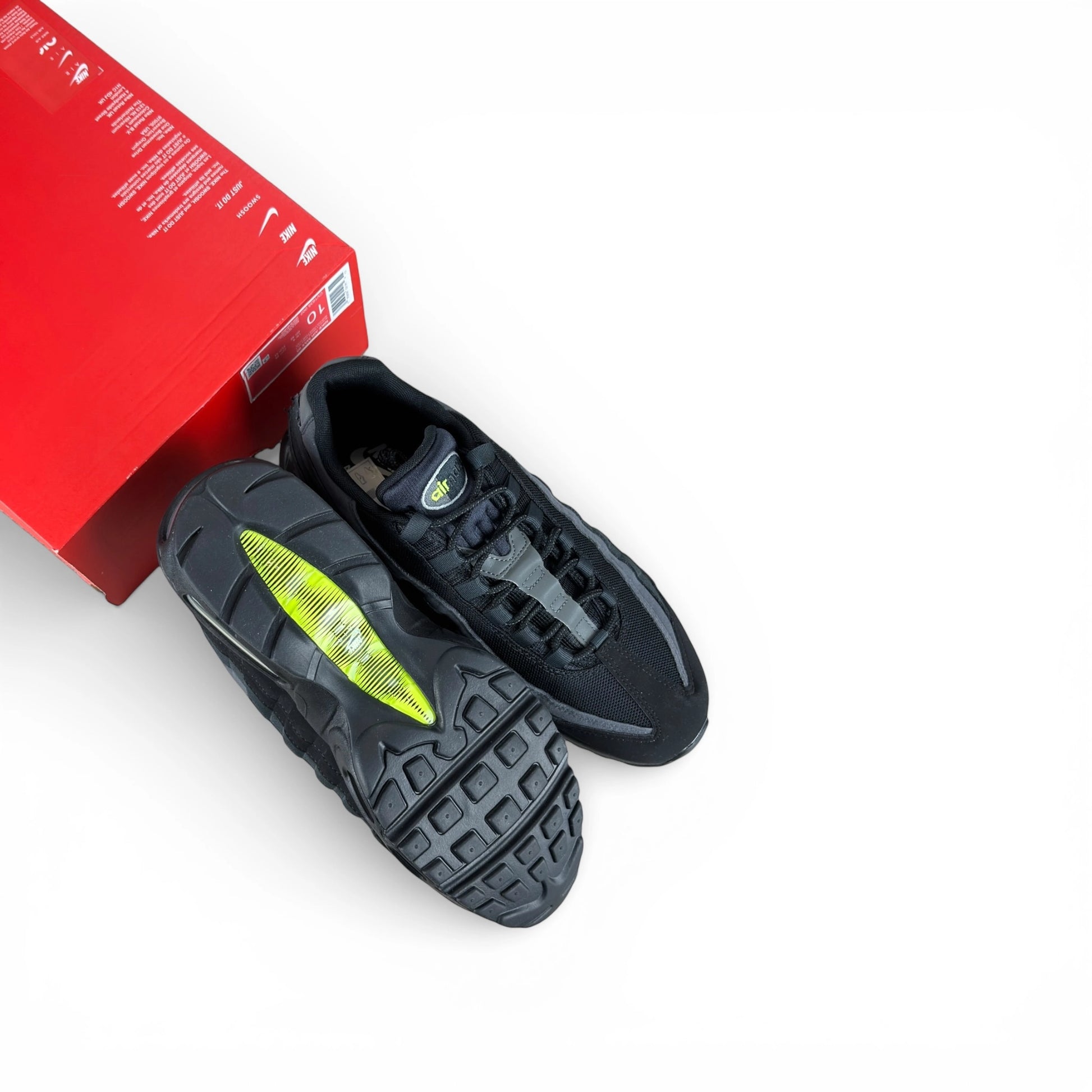 Nike Air Max 95 Retro Logo Black Grey Volt CV1635-002 – EU 44, brand new with cut box