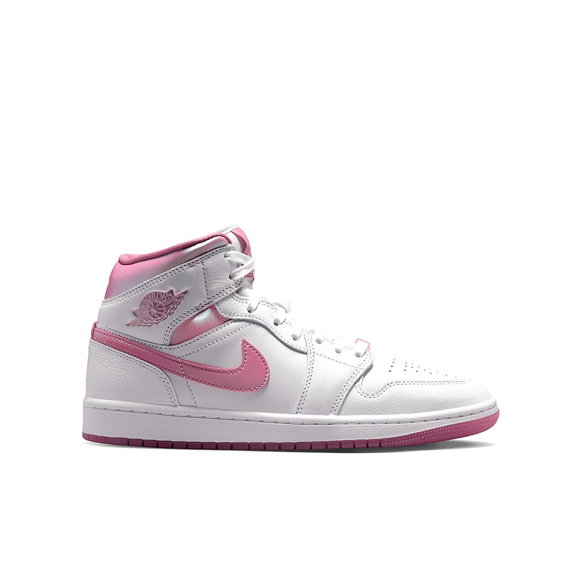 Jordan 1 Mid SE White Desert Berry women's leather and suede