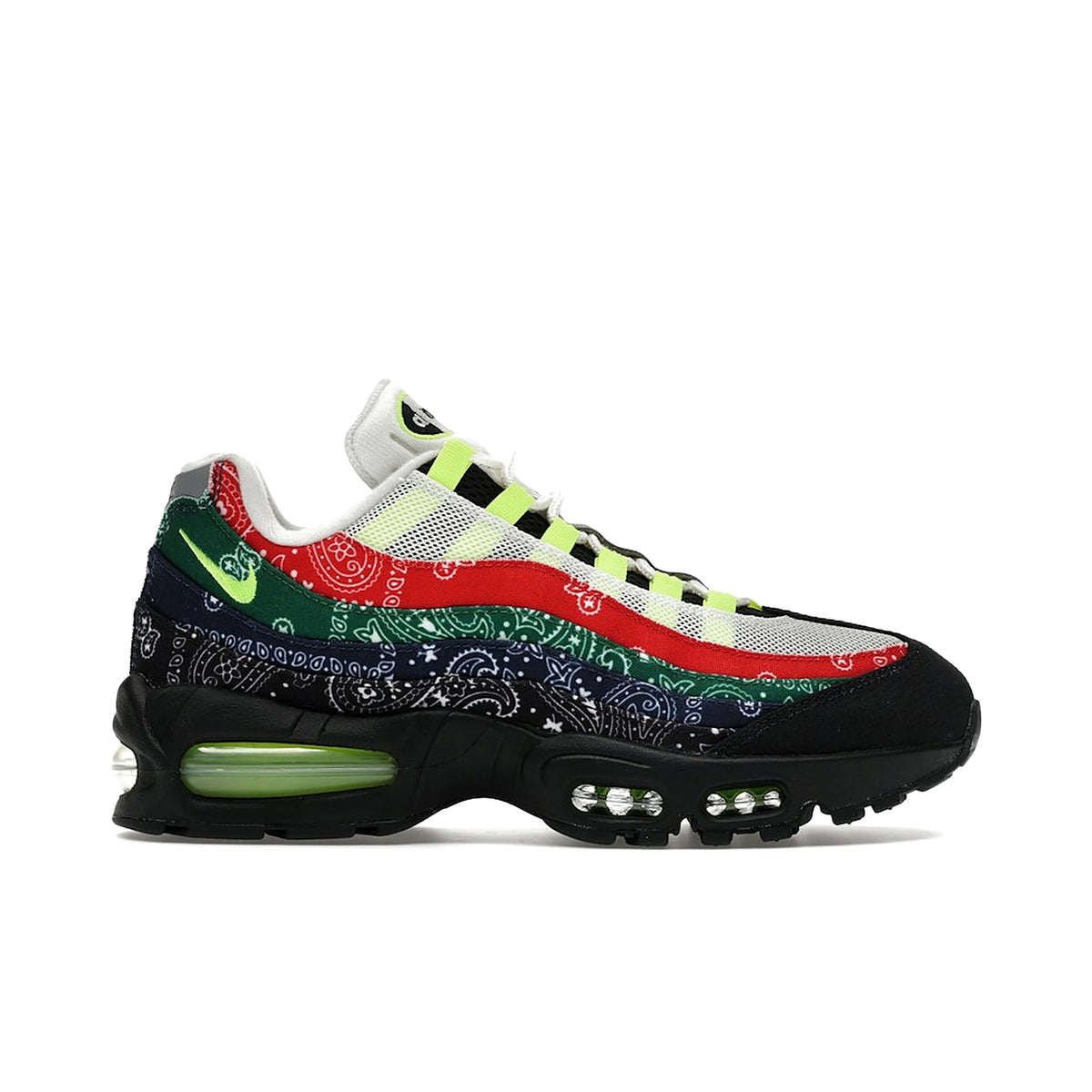 Nike Air Max 95 OG, sail, volt, university red, sport green, black, midnight navy, leather
