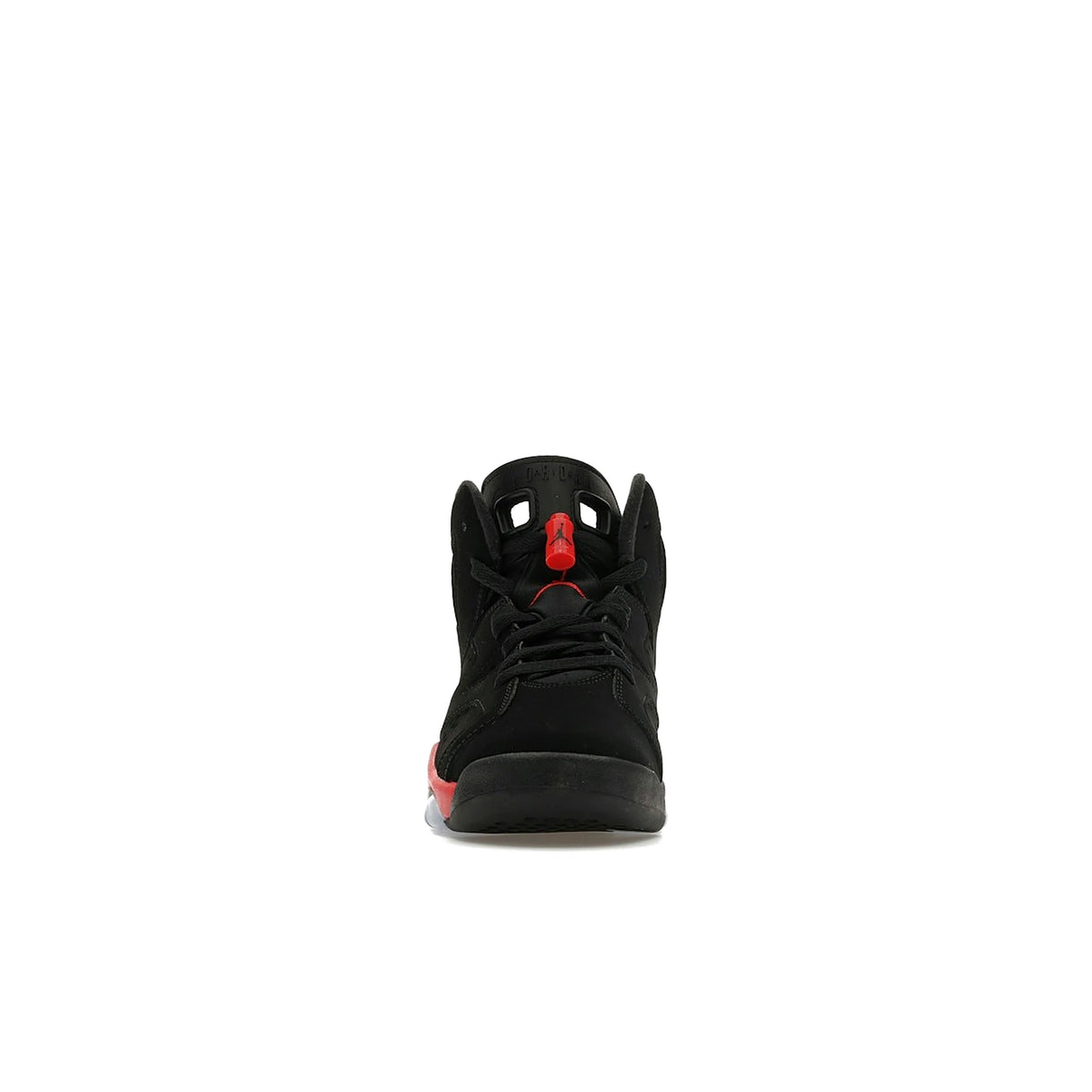 Jordan 6 Retro Infrared Salesman GS in black and light crimson leather – image 2 of 4