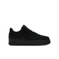 Nike Air Force 1 Low, black leather with black and university red accents