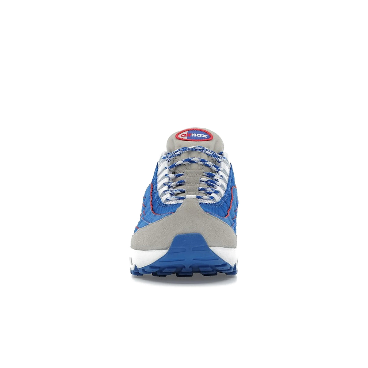 Nike Air Max 95 OG Big Bubble Lawson: white, silver, blue, smoke, action red denim. – image 2 of 4