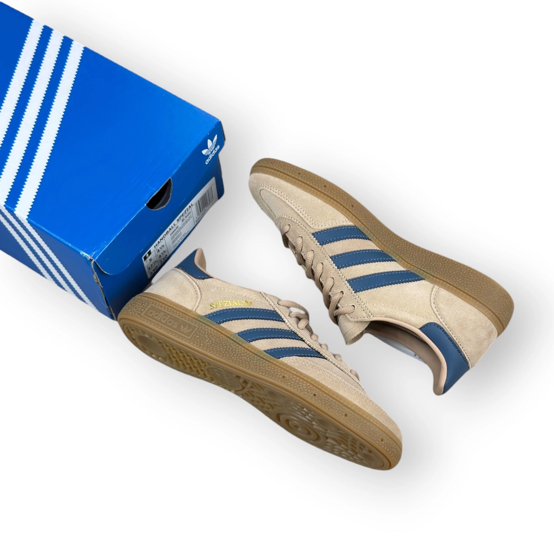 adidas Handball Spezial Warm Sandstone Preloved Ink JH5435 – EU 37 1/3, brand new with original box