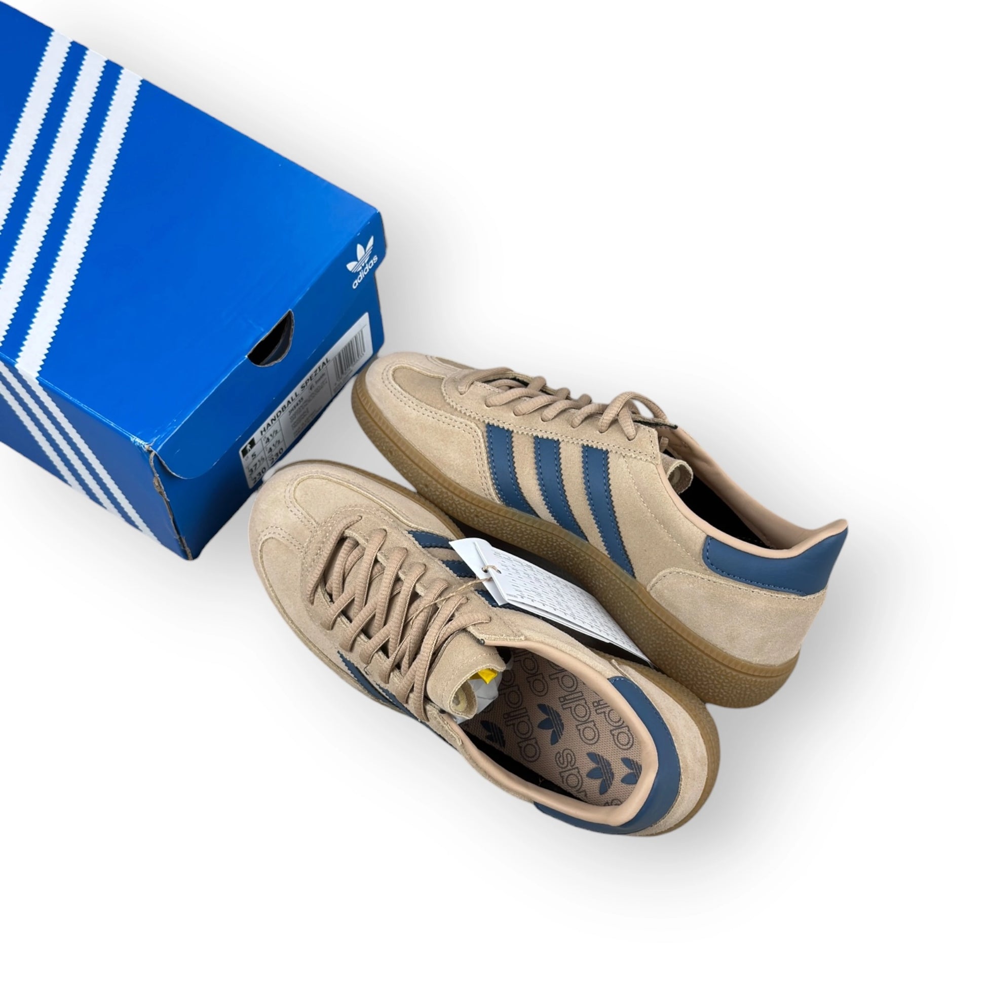 adidas Handball Spezial Warm Sandstone Preloved Ink JH5435 – EU 37 1/3, brand new with original box