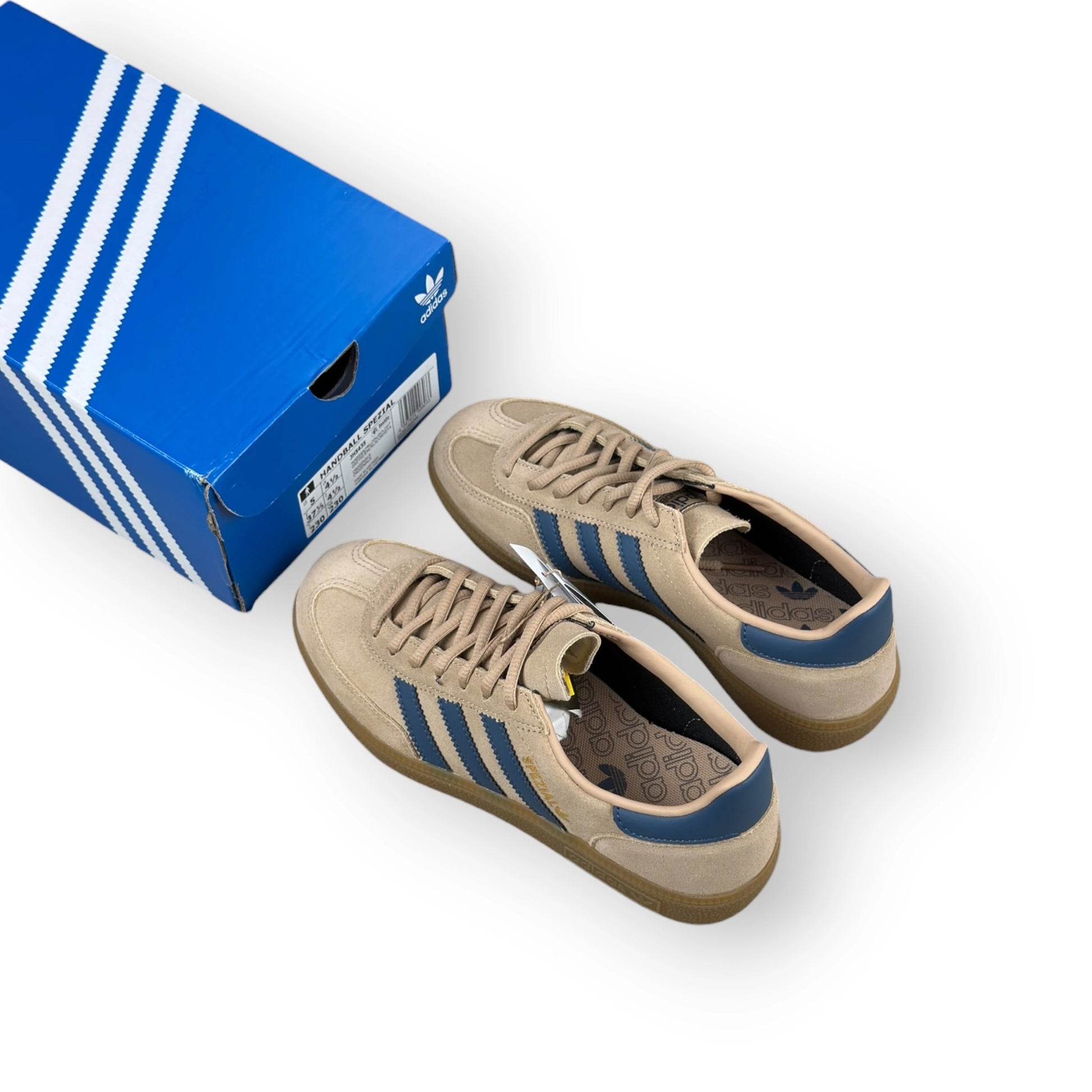 adidas Handball Spezial Warm Sandstone Preloved Ink JH5435 – EU 37 1/3, brand new with original box