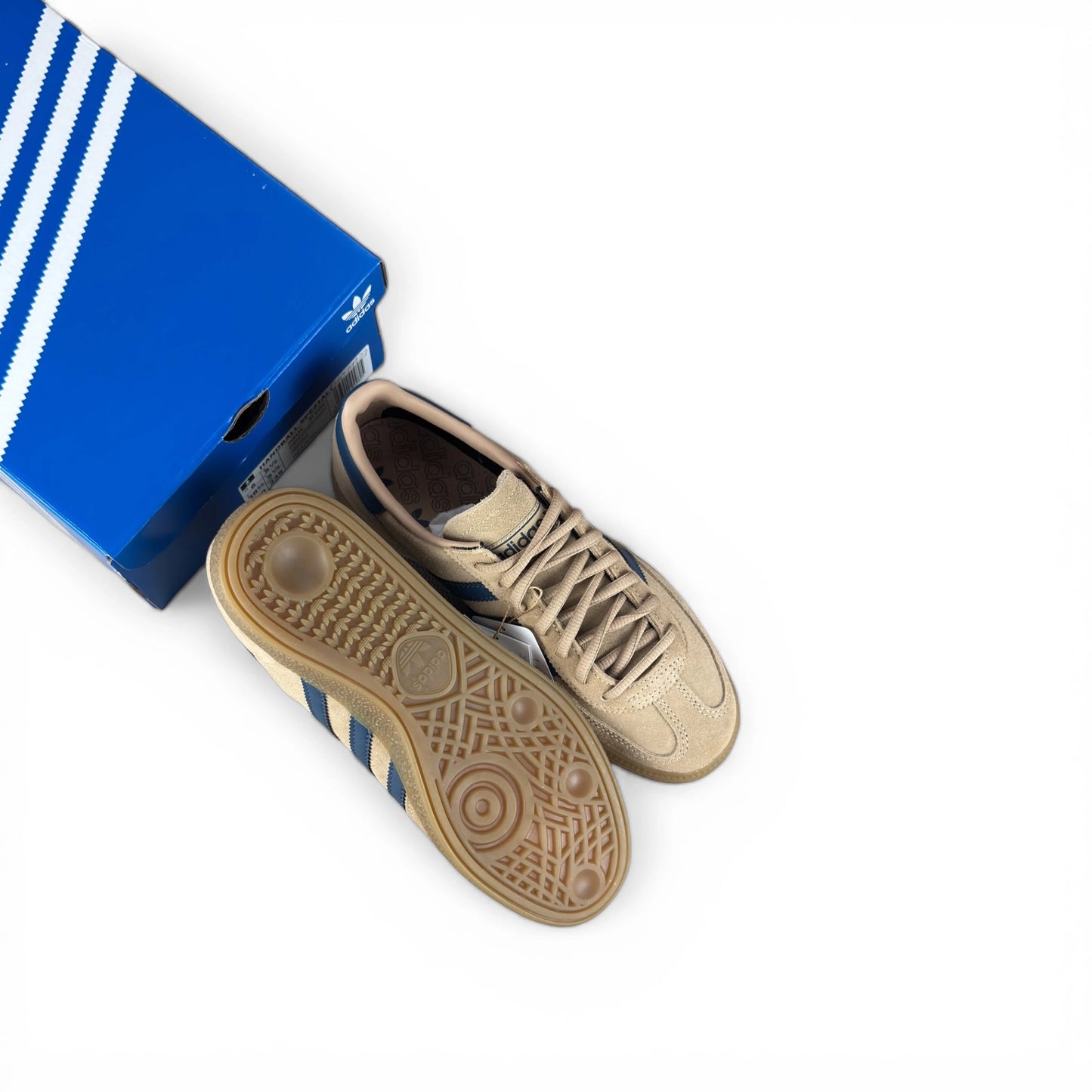 adidas Handball Spezial Warm Sandstone Preloved Ink JH5435 – EU 38 2/3, brand new with original box