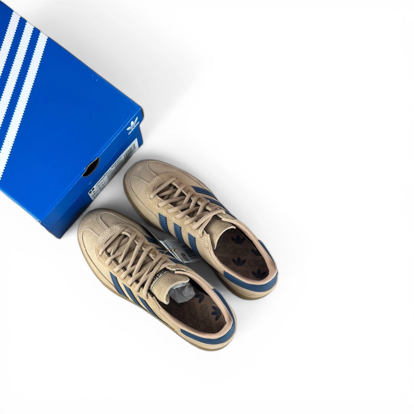 adidas Handball Spezial Warm Sandstone Preloved Ink JH5435 – EU 38 2/3, brand new with original box