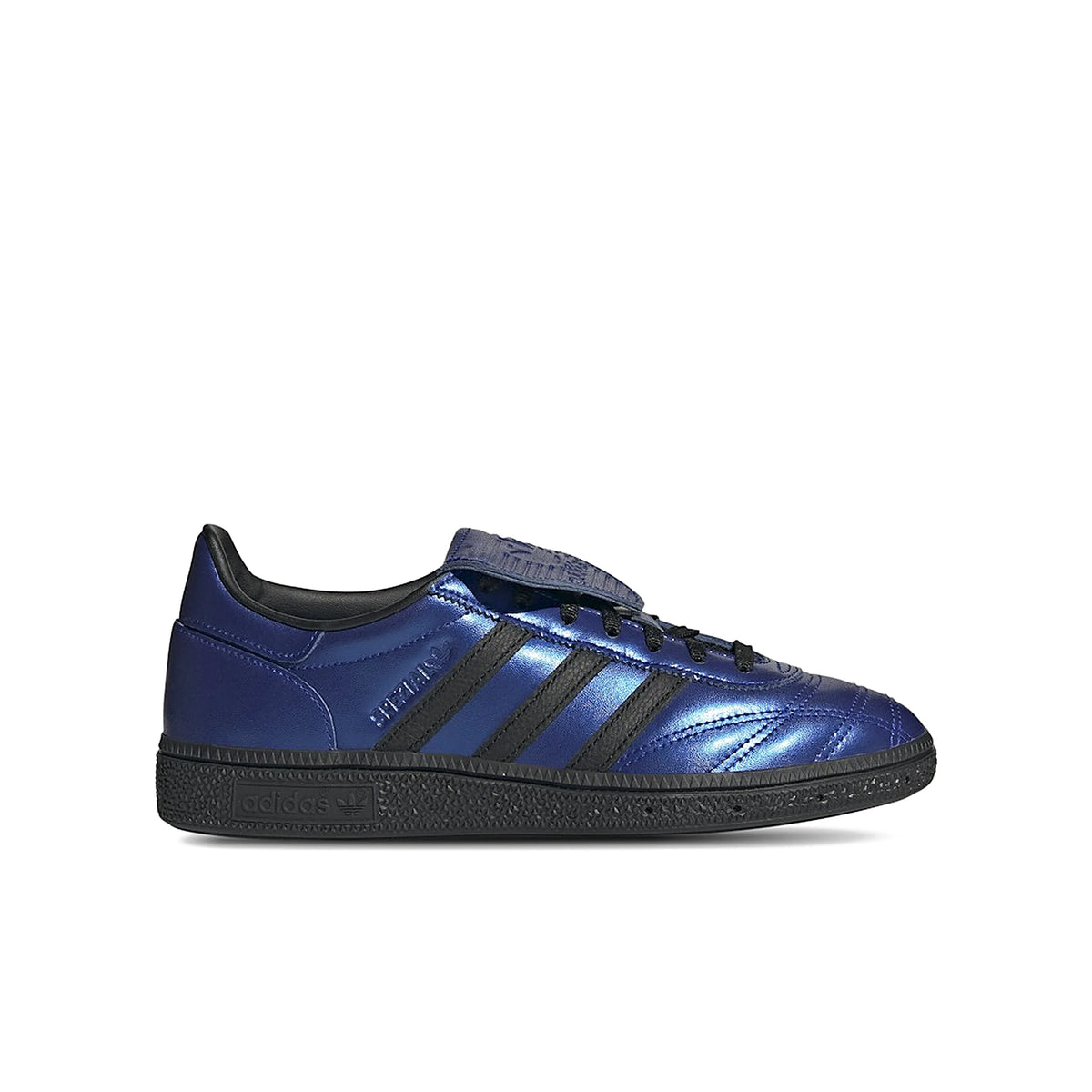 adidas Handball Spezial Lucid Blue Black women's leather sneakers, blue and black