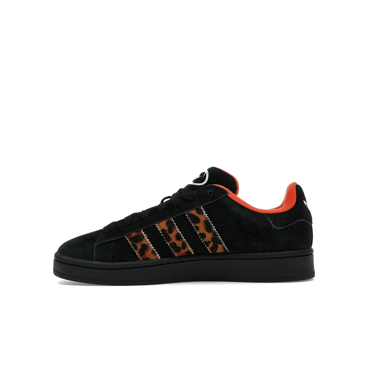 adidas Campus 00s Leopard Stripes women's shoes, white leather base with leopard‑print stripe overlays – image 3 of 4