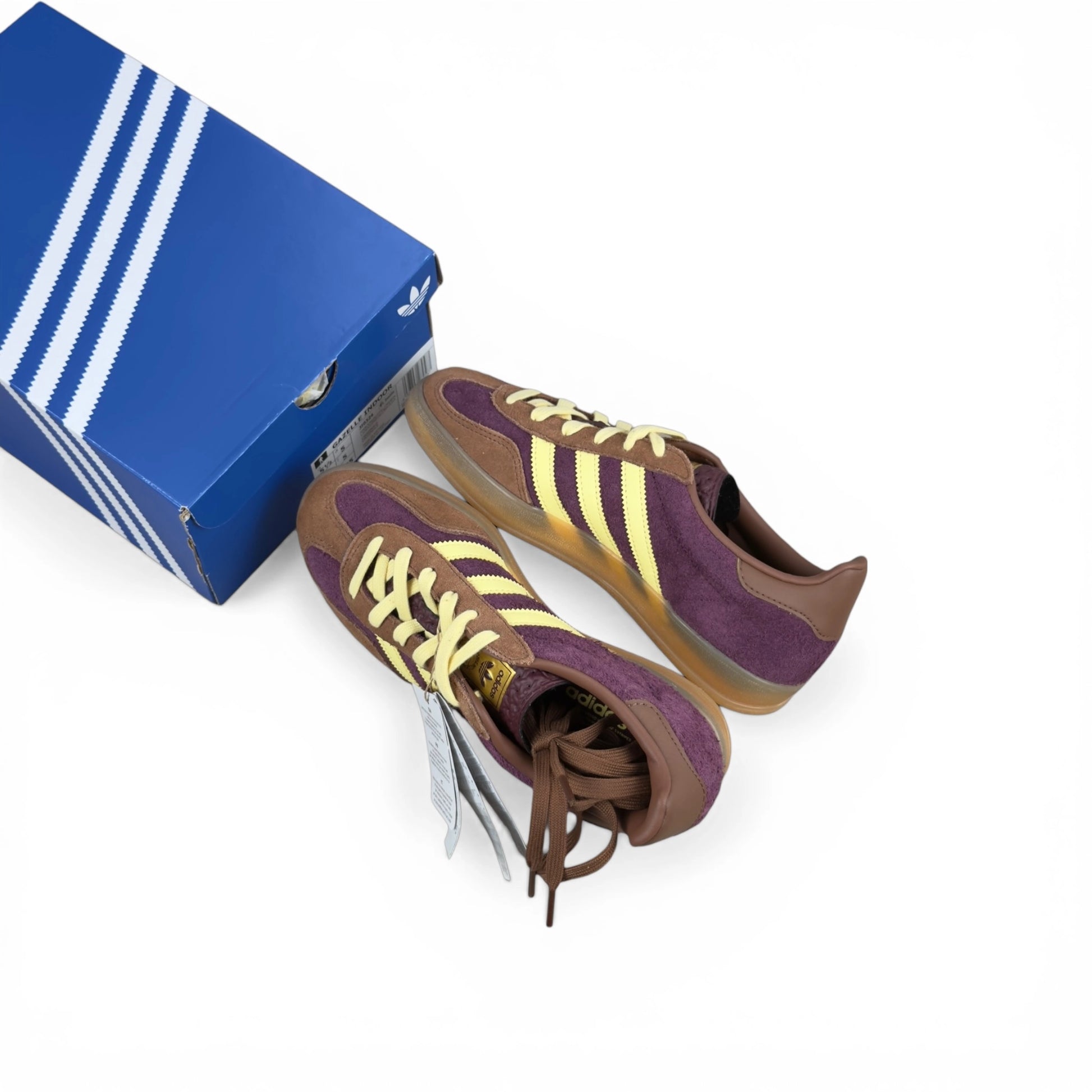 adidas Gazelle Indoor Maroon Almost Yellow JI0324 – EU 38, brand new with original box