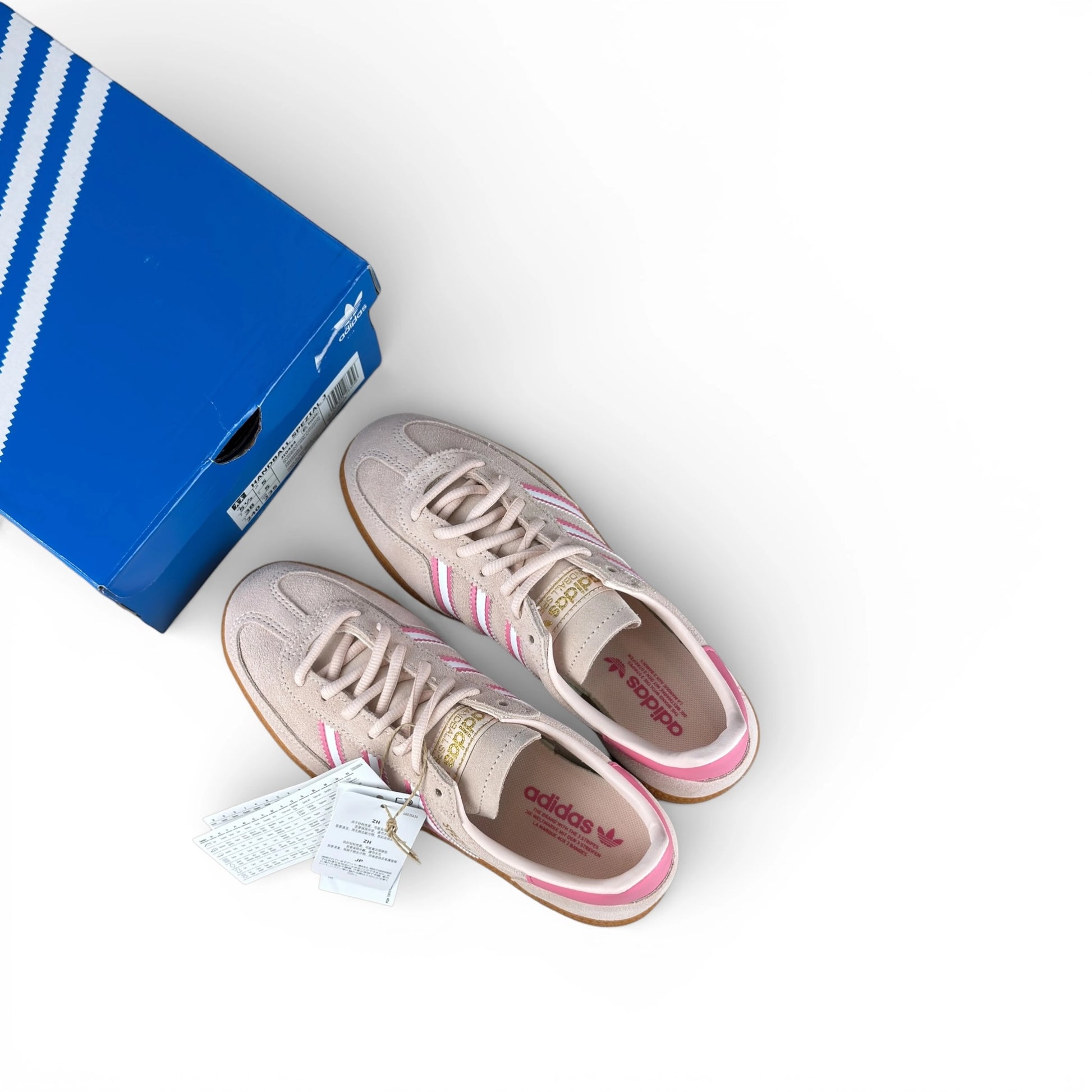 adidas Handball Spezial Wonder Quartz JI0454 – EU 38, brand new with full original box included