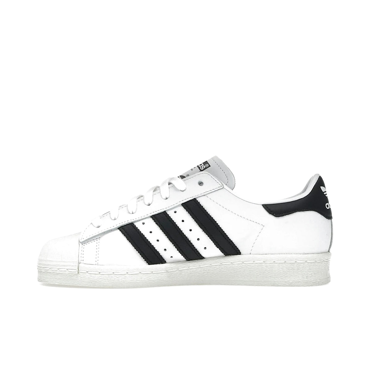 adidas Superstar 82 men's shoes in white leather with black toe cap – image 3 of 4