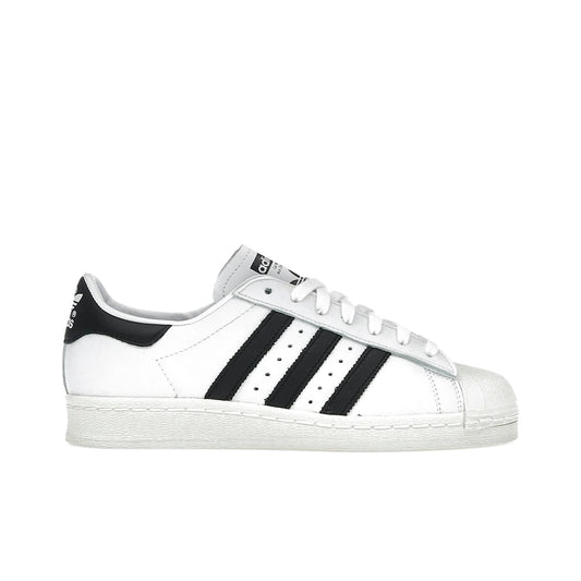 adidas Superstar 82 men's shoes in white leather with black toe cap
