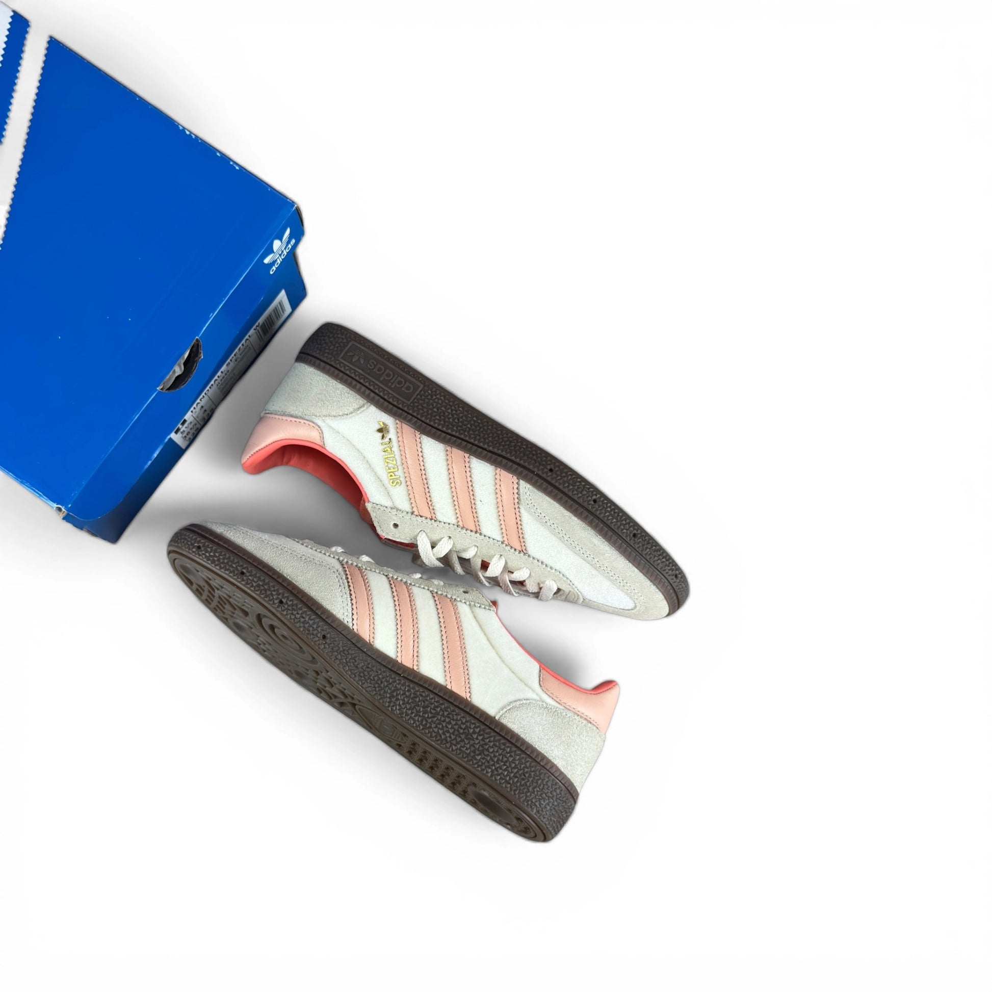 adidas Handball Spezial Cream White Coral Velvet (Women’s) JI2649 – EU 36 2/3, brand new with original box