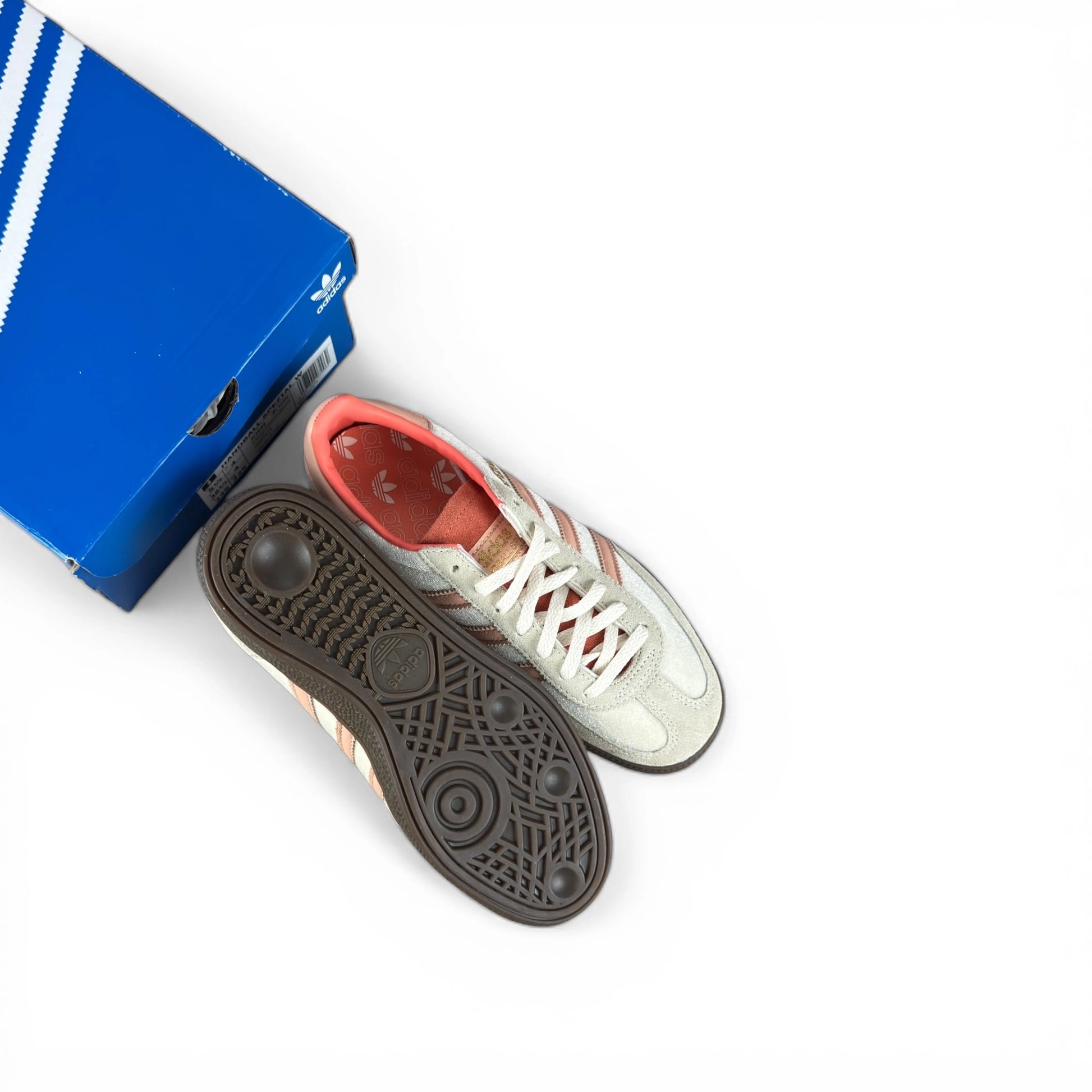 adidas Handball Spezial Cream White Coral Velvet (Women’s) JI2649 – EU 36 2/3, brand new with original box